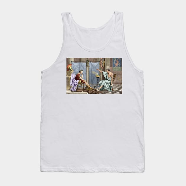 Alexander of Macedon and Aristotle (H400/0211) Tank Top by SciencePhoto